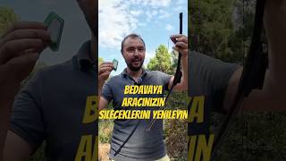 ARACİNİZİN SİLECEKLERİNİ BEDAVAYA YENİLEYİN / ÇOK BASİT( Temu En cok Satan Urun) #automobile