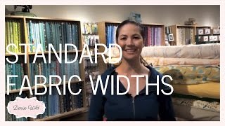 SEWING PRODUCT: Standard Fabric Widths