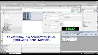 S7.NET(VISUAL C#) CONNECT TO S7-300(SIMULATOR: CPU314-2PN.DP)