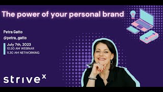 The power of your personal Brand- Webinar