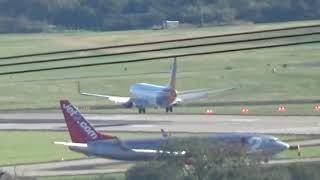 Jet2 737 landing at Leeds Bradford 17/9/24