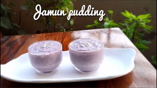 jamun fruit dessert | black plum dessert recipe | black plum dessert