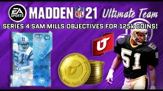 MUT 21 Sam Mills TFL Series 4 Objectives! FASTEST Way To 125k & MUT Master Level Up!