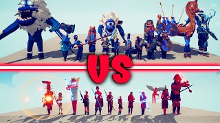 MEGA VIKING TEAM vs MEGA ARCHERS TEAM - Totally Accurate Battle Simulator TABS