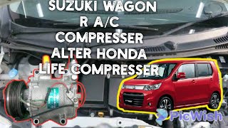 Suzuki Wagon R A/C Compresser  Alter Honda Life Compresser