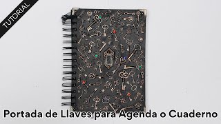 Tutorial: Portada de Llaves para Agenda o Cuaderno 🗝️💎 Sencillo y resultón 😍