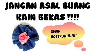 MEMBUAT BUNGA DARI CELANA JEANS BEKAS#shorts #tutorial