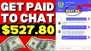 Get Paid $25 Per Hour JUST CHATTING Online (Work from home!) | Make Money Online