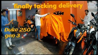 नई बाइक डिलीवरी Taking delivery of My New Duke 250 🚀 Gen 3 😍 Officially First In Bhiwandi 😎 #vlog 20