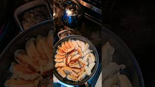 Seafood dumpling (Gyoza)  #snack #shorts #reels #fyp #seafood #youtubeshorts