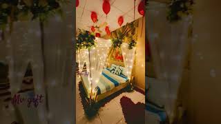 Marriage Night Romantic setup/Love decore for marriage night #romance #love #marriage #balloons