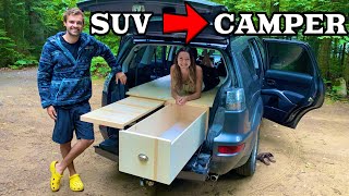 I Turned My SUV Into A Camper | DIY Camping Conversion (Start to Finish)