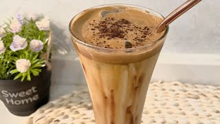 طريقة القهوة الباردة Ice coffee تنافس المحلات |اشهى مشروب بارد