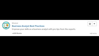 Business Analyst Best Practices [Salesforce Trailhead Answers]