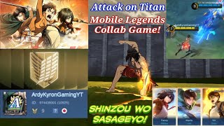 Attack on Titan in Mobile Legends!!! | Shinzou wo Sasageyo! - Legendary Collaboration!