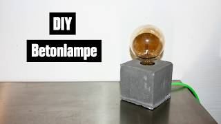 DIY Lampe aus Beton