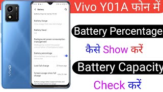 How To Show Battery Percentage On Status Bar Vivo Y01A | Battery Percentage Nehi Show Hota Hai