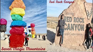 EP#6 Seven Magic Mountains|| Red Rock Canyon || On way to Death Valley National Park || LasVegasTrip