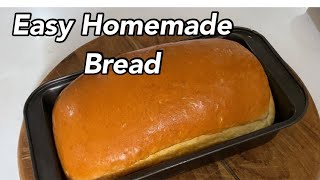 Homemade Bread, For Beginners, No Mixer. Buttery & Soft