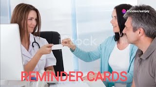 Reminder Cards For Sales Force | Medical Representatives | New Video | How to use a reminder cards