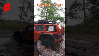 Axial SCX10 ii Jeep Cherokee Mudding #shorts