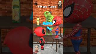 Spider-Man child hulk cartoon video #spiderman #marvel #deadpool #animatedshort #hulkvshulk