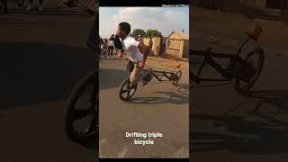 spinning bicycle Soweto #shorts #bicyclechallenge #bmx #stance #amapiano