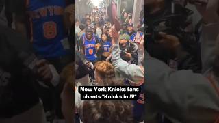 New York Knicks fans went wild and chants "Knicks in 5!" after game 3 win against the Cavs #shorts