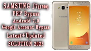 Samsung J700H FRP Bypass || Galaxy J7 google Account Bypass Complete Toturial.2023