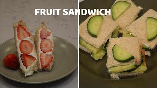 FRUIT SANDWICH|STRAWBERRY SANDWICH|CUCUMBER SANDWICH|COLD SANDWICH|KID SRECIPE|QUICK BREAKFAST&SNACK