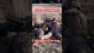 Dead Gunner Drill - When a machine gunner takes one for the team #marines #courage #machinegun #win