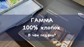 Хлопковая бумага для акварели Гамма // ОБЗОР