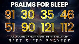 Fall Asleep Fast | Deep Sleep With Bible Verses - Psalms for sleep 91, 30, 35, 46, 51, 90, 121, 112