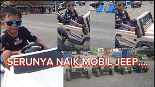 VLOG KELUARGA SERUNYA NAIK MOBIL JEEP DI STADION