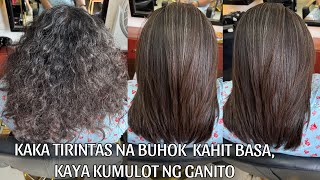 KULOT NA NATURAL AT MARAMING SPLIT ENDS! ILANG ORAS ANG PAGBABAD SA N1 REBOND?