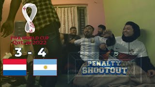 NETHERLANDS V ARGENTINA PENALTY SHOOTOUT REACTION