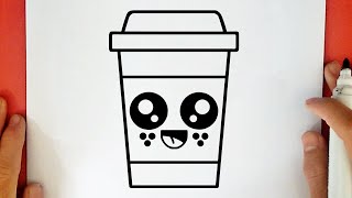 WIE ZEICHNET MAN KAWAII KAFFEEGETRÄNK