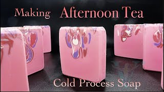 Making Afternoon Tea cold process soap