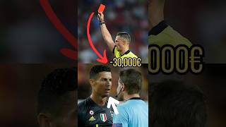 Red Card Costed Ronaldo €30K 🤑🐐 #shorts #football #ronaldo