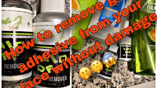 How to safely remove glue from lace || ft adhesive remover by ERICKA  J