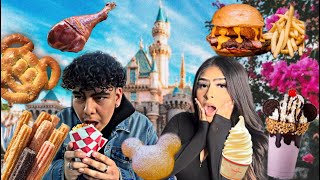 EATING ONLY DISNEYLAND FOOD FOR 24 HOURS!!!