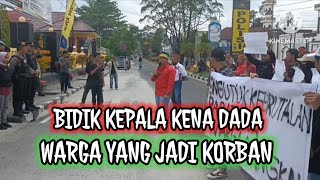 DEMO DI SERUYAN WARGA DAYAK KECAM TINDAKKAN REFRESIF APARAT