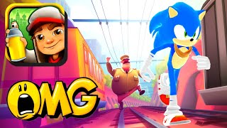 Sonic In Subway Surfers | Sonic VS Subway Surfers 🔥(2023)