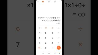 Как получить на калькуляторе бесконечность #shorts