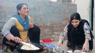 Village Breakfast Making | Saag | Pakistani Family Lifestyle | Village Life In Pakistan | Breakfast