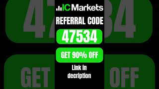 IC Markets Partner code (80173) Get 10% Rebate on Trading Fees #shorts