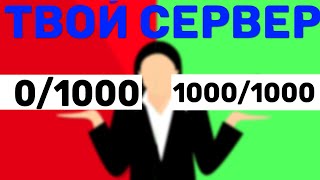 Как поднять ОНЛАЙН на своём сервере с 0 ДО 1000? | Ютуберы, раскрутка сервера, пиар.