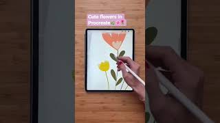 Procreate tutorial🌸#art #create #easyart #procreate #shorts #trending #fyp #arttutorial #artshorts