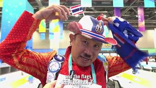 A charming Thai journalist at the 4th Asian Para Games Hangzhou