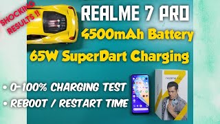 Realme 7 Pro Charging Test 0-100% | 4500mAh , 65W SuperDart Charging | Reboot/Restart Time | HINDI